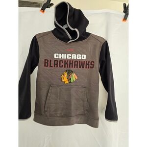 Reebok‎ Chicago Blackhawks Youth S Small Hoodie Sweatshirt Long Sleeve Pullover